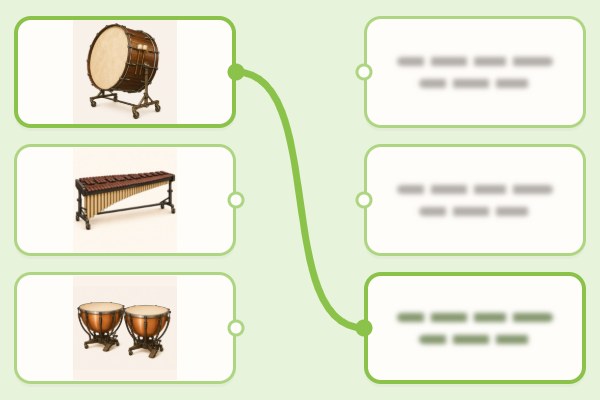Empareja: percusión